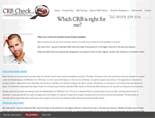 Tablet Screenshot of crb-check.com